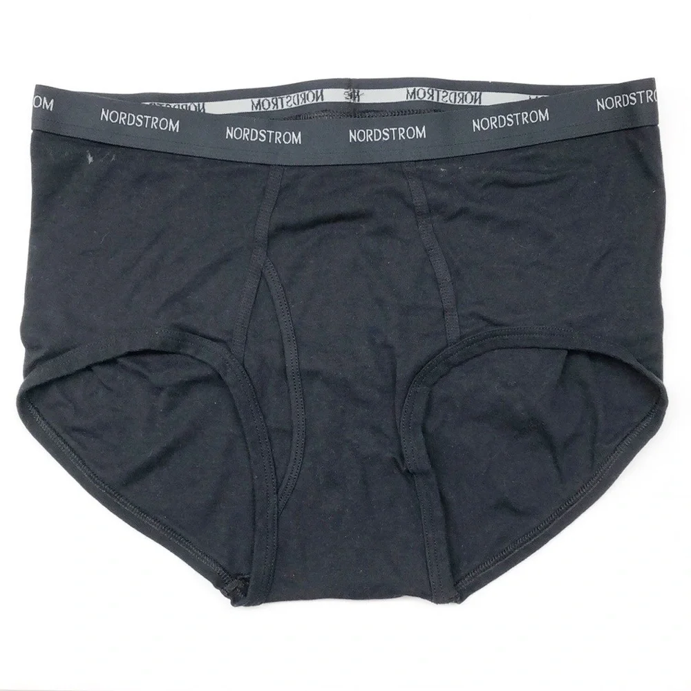 Nordstrom men's black Supima cotton brief